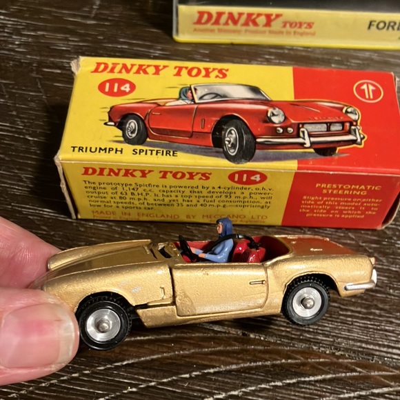 Collectibles/Dinky Toys/ Ford Cortina 212/ Triumph Spitfire 114/Ford Mustang 161 - Picture 7 of 8